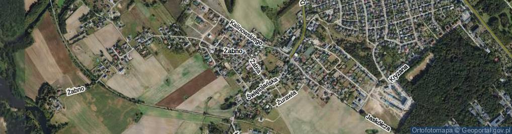 Zdjęcie satelitarne Żabia ul.